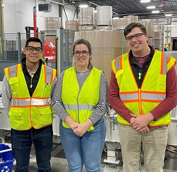 Engenheiros Alejandro Alcantar, Reid Mallette e Steven Phillips