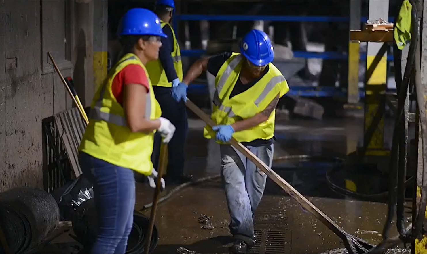 varrendo águas pluviais