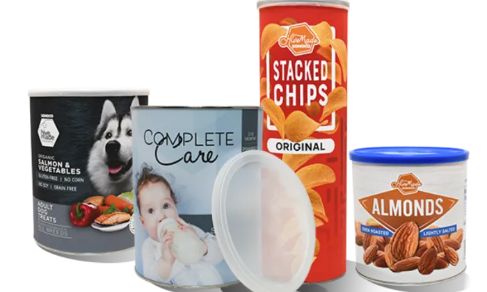 Paper tubes with foil and film barriers