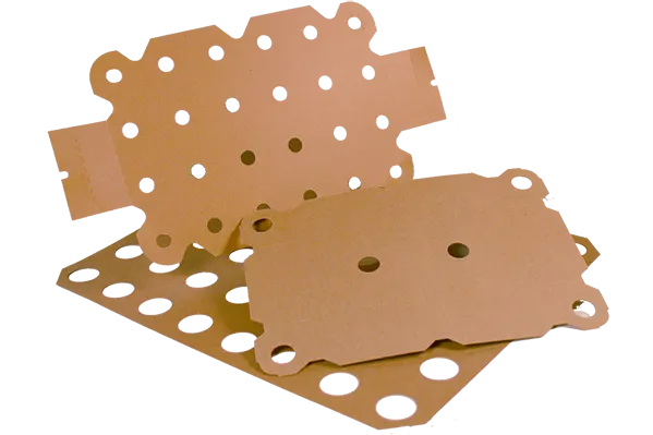 Colagem de moldes cortados